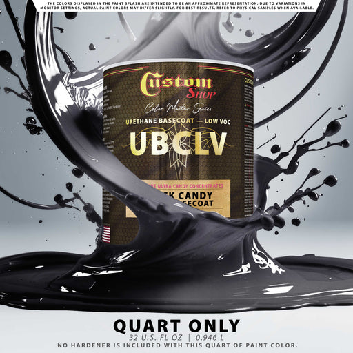 Custom Shop UFC Urethane Ultra Flake Colors - Black Candy Flake Basecoat- Quart