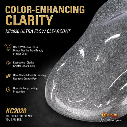 UFC Urethane Ultra Flake Colors - Titanium Flake Basecoat- Gallon Ultra Flow Kit