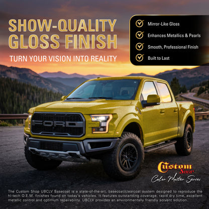 UFC Urethane Ultra Flake Colors - Gold Candy Flake Basecoat- Quart Ultra Flow Kit
