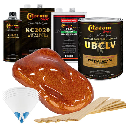 UFC Urethane Ultra Flake Colors - Copper Candy Flake Basecoat- Gallon Ultra Flow Kit