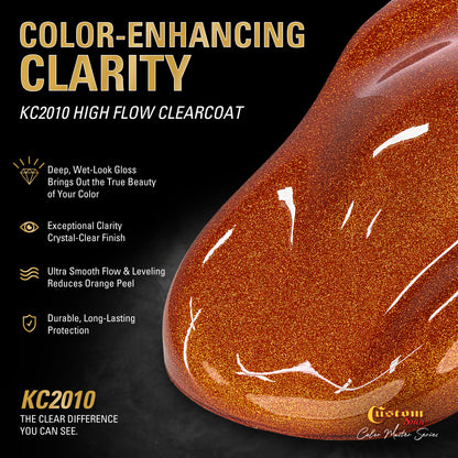 UFC Urethane Ultra Flake Colors - Copper Candy Flake Basecoat- Quart Gloss Kit