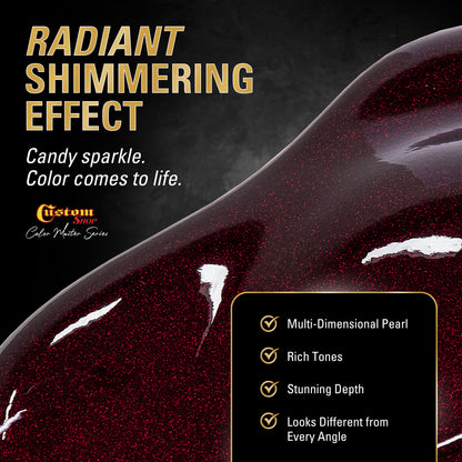 UFC Urethane Ultra Flake Colors - Maroon Candy Flake Basecoat- Gallon Gloss Kit