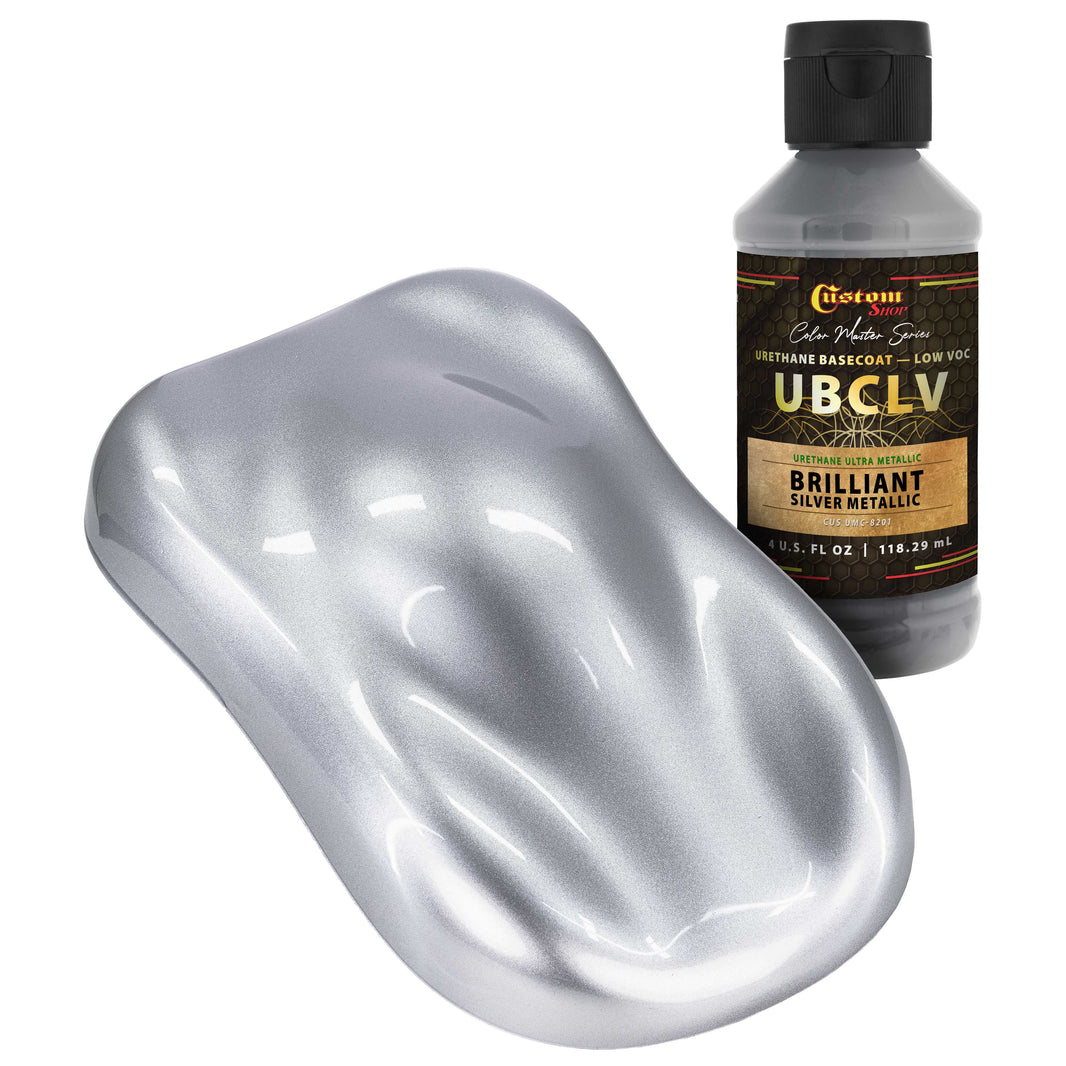 UMC Urethane Ultra Metallic Colors - Brilliant Silver Metallic - 4-Ounce Ready to Spray Bottle