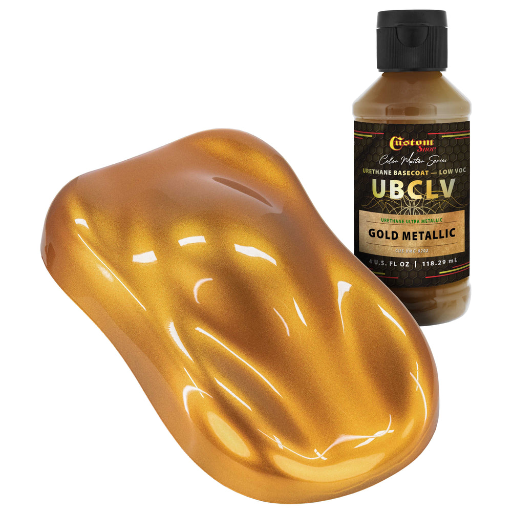 Custom Shop UMC Urethane Ultra Metallic Colors - Gold Metallic - 4-Ounce Ready to Spray Bottle