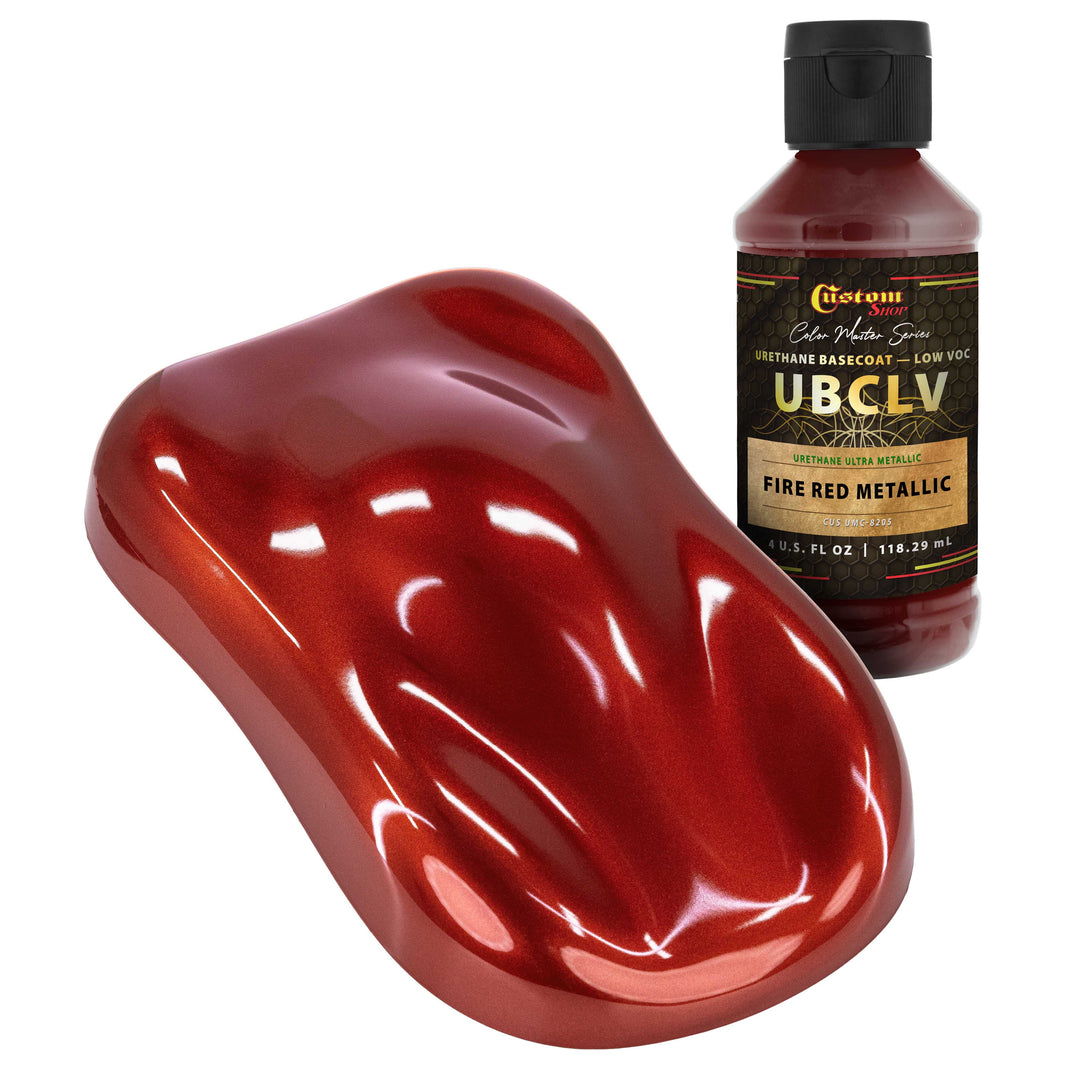 UMC Urethane Ultra Metallic Colors - Fire Red Metallic - 4-Ounce Ready to Spray Bottle