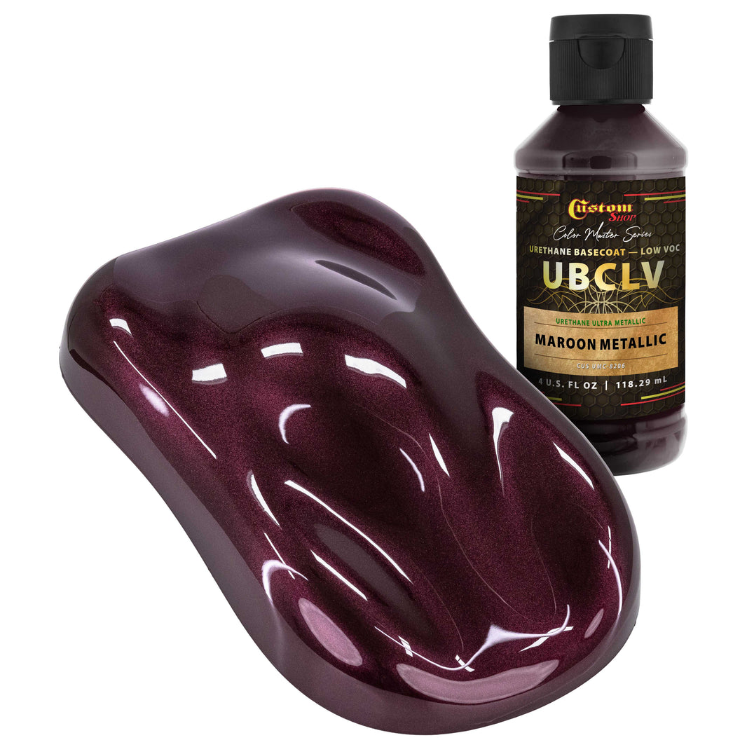 UMC Urethane Ultra Metallic Colors - Maroon Metallic - 4-Ounce Ready to Spray Bottle