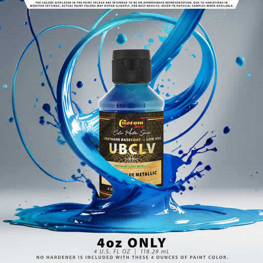 Custom Shop UMC Urethane Ultra Metallic Colors - Mystic Blue Metallic - 4-Ounce Ready to Spray Bottle