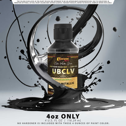 UMC Urethane Ultra Metallic Colors - Black Metallic - 4-Ounce Ready to Spray Bottle