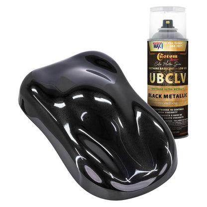 UMC Urethane Ultra Metallic Colors - Black Metallic- Spray Can