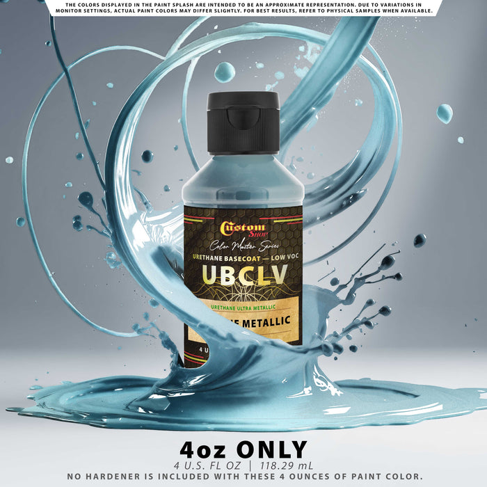 Custom Shop UMC Urethane Ultra Metallic Colors - Ice Blue Metallic - 4-Ounce Ready to Spray Bottle