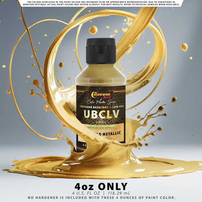 UMC Urethane Ultra Metallic Colors - Pale Gold Metallic - 4-Ounce Ready to Spray Bottle