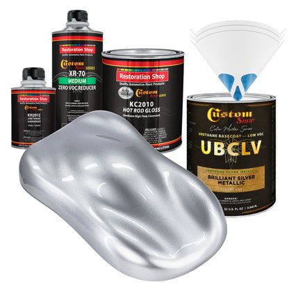UMC Urethane Ultra Metallic Colors - Brilliant Silver Metallic- Quart Gloss Kit