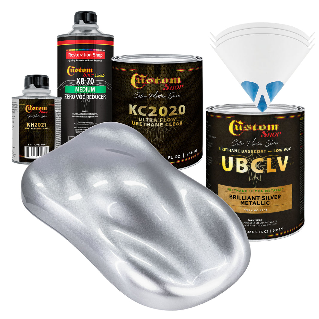 UMC Urethane Ultra Metallic Colors - Brilliant Silver Metallic- Quart Ultra Flow Kit