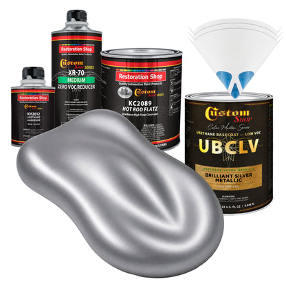 UMC Urethane Ultra Metallic Colors - Brilliant Silver Metallic- Quart Matte Kit