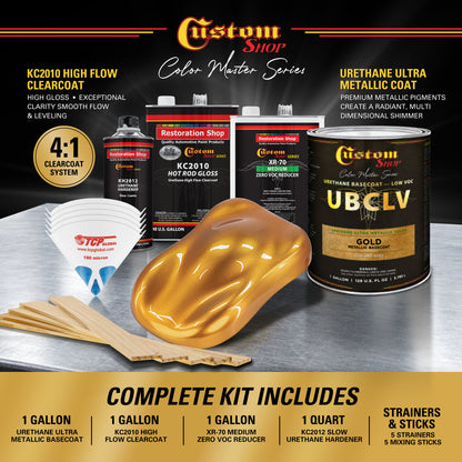 UMC Urethane Ultra Metallic Colors - Gold Metallic- Gallon Gloss Kit
