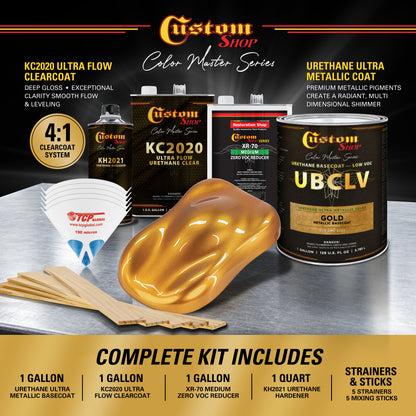 UMC Urethane Ultra Metallic Colors - Gold Metallic- Gallon Ultra Flow Kit