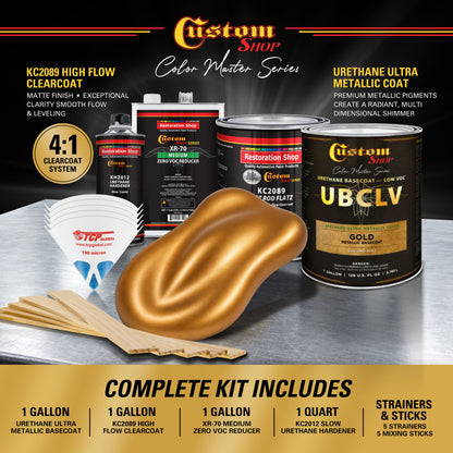 UMC Urethane Ultra Metallic Colors - Gold Metallic- Gallon Matte Kit