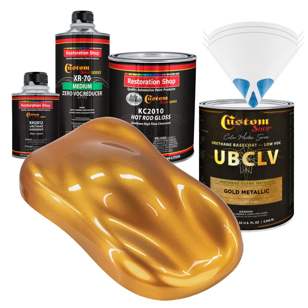 UMC Urethane Ultra Metallic Colors - Gold Metallic- Quart Gloss Kit