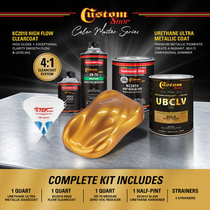 UMC Urethane Ultra Metallic Colors - Gold Metallic- Quart Gloss Kit