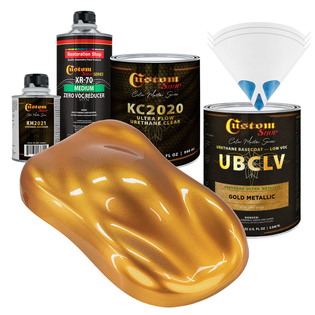 UMC Urethane Ultra Metallic Colors - Gold Metallic- Quart Ultra Flow Kit