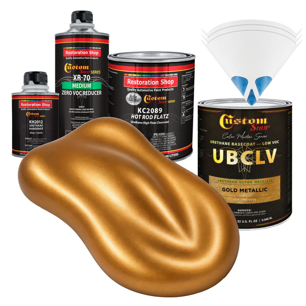 UMC Urethane Ultra Metallic Colors - Gold Metallic- Quart Matte Kit
