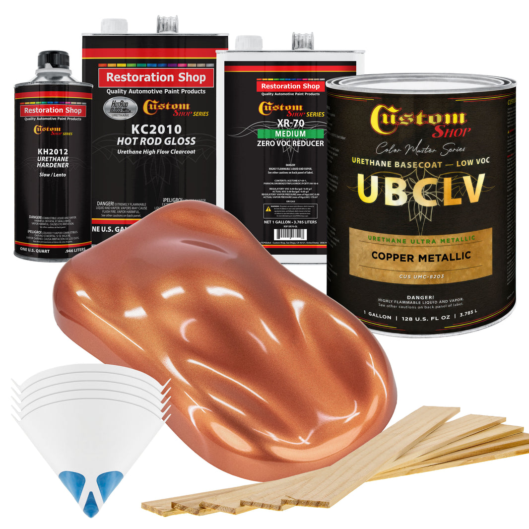 UMC Urethane Ultra Metallic Colors - Copper Metallic- Gallon Gloss Kit
