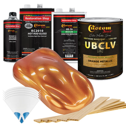 UMC Urethane Ultra Metallic Colors - Orange Metallic- Gallon Gloss Kit