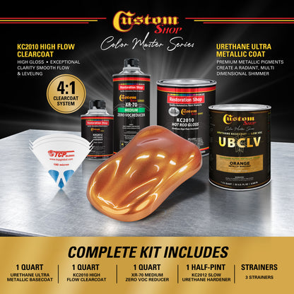 UMC Urethane Ultra Metallic Colors - Orange Metallic- Quart Gloss Kit