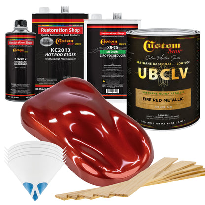 UMC Urethane Ultra Metallic Colors - Fire Red Metallic- Gallon Gloss Kit