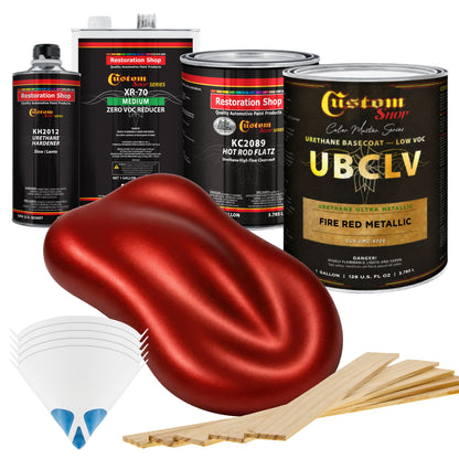 UMC Urethane Ultra Metallic Colors - Fire Red Metallic- Gallon Matte Kit