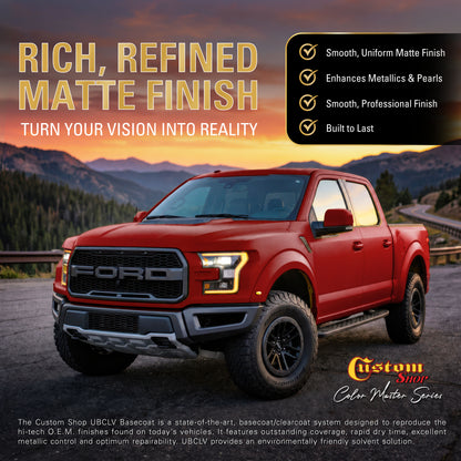 UMC Urethane Ultra Metallic Colors - Fire Red Metallic- Gallon Matte Kit
