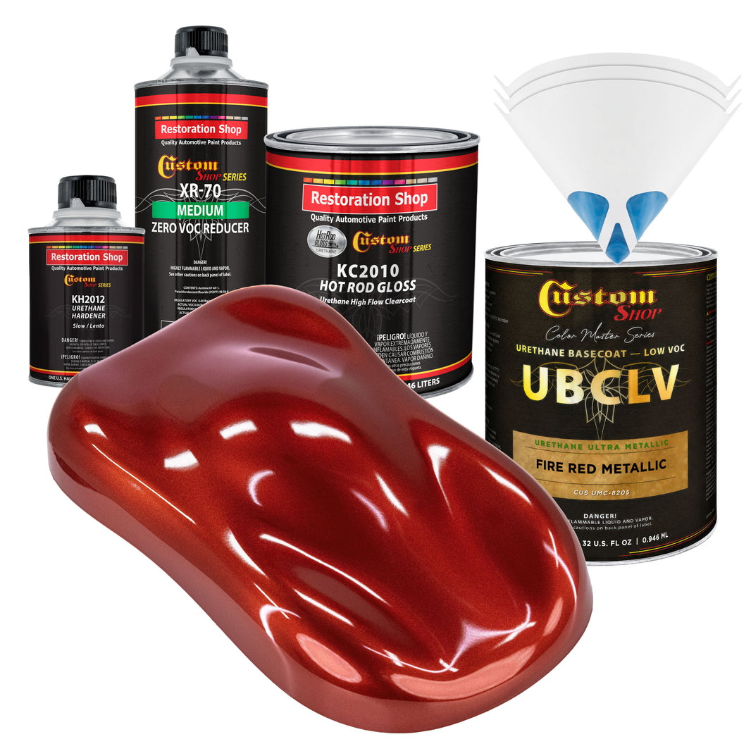 UMC Urethane Ultra Metallic Colors - Fire Red Metallic- Quart Gloss Kit