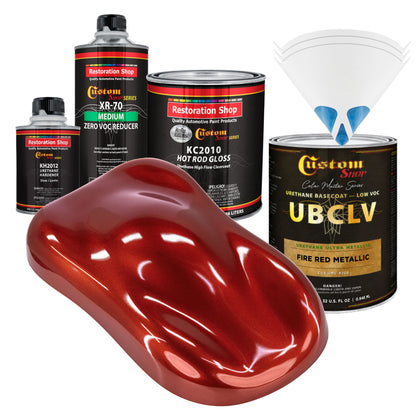 UMC Urethane Ultra Metallic Colors - Fire Red Metallic- Quart Gloss Kit