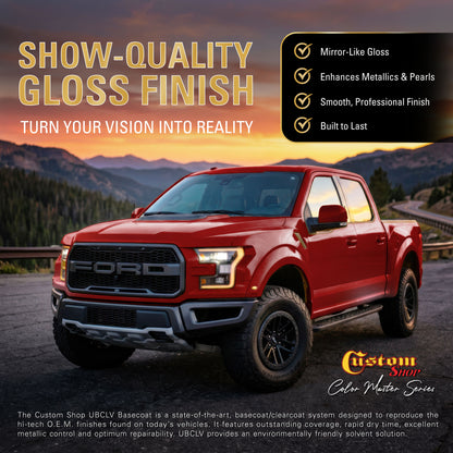 UMC Urethane Ultra Metallic Colors - Fire Red Metallic- Quart Gloss Kit
