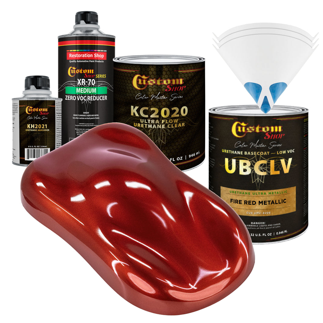 UMC Urethane Ultra Metallic Colors - Fire Red Metallic- Quart Ultra Flow Kit
