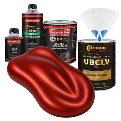 UMC Urethane Ultra Metallic Colors - Fire Red Metallic- Quart Matte Kit