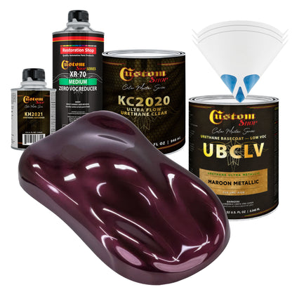 UMC Urethane Ultra Metallic Colors - Maroon Metallic- Quart Ultra Flow Kit