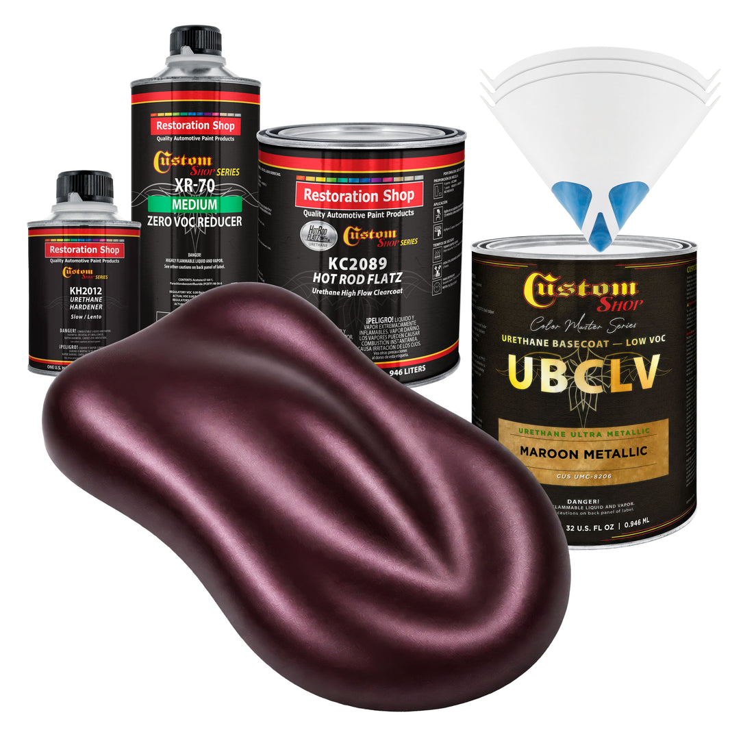 UMC Urethane Ultra Metallic Colors - Maroon Metallic- Quart Matte Kit
