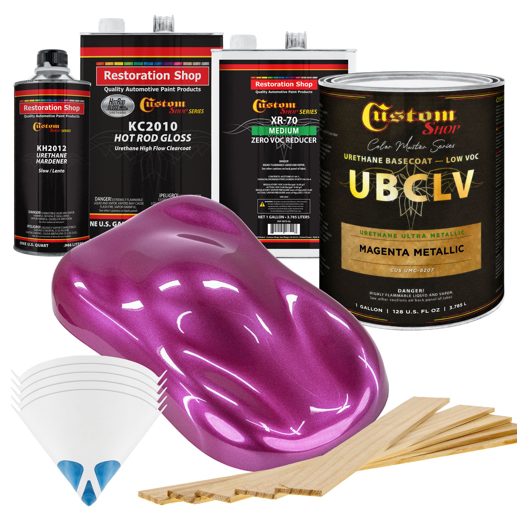 UMC Urethane Ultra Metallic Colors - Magenta Metallic- Gallon Gloss Kit
