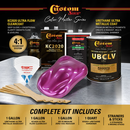 UMC Urethane Ultra Metallic Colors - Magenta Metallic- Gallon Ultra Flow Kit