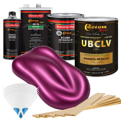 UMC Urethane Ultra Metallic Colors - Magenta Metallic- Gallon Matte Kit
