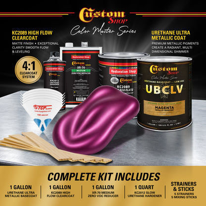 UMC Urethane Ultra Metallic Colors - Magenta Metallic- Gallon Matte Kit