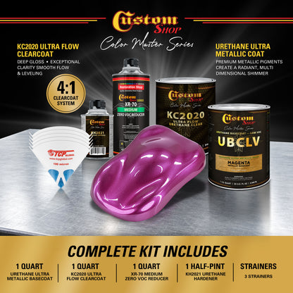 UMC Urethane Ultra Metallic Colors - Magenta Metallic- Quart Ultra Flow Kit