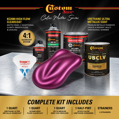 UMC Urethane Ultra Metallic Colors - Magenta Metallic- Quart Matte Kit