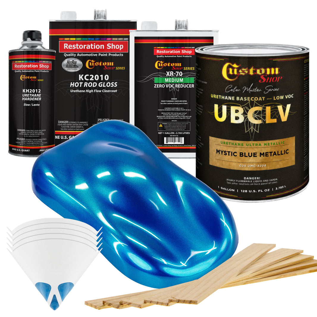 UMC Urethane Ultra Metallic Colors - Mystic Blue Metallic- Gallon Gloss Kit