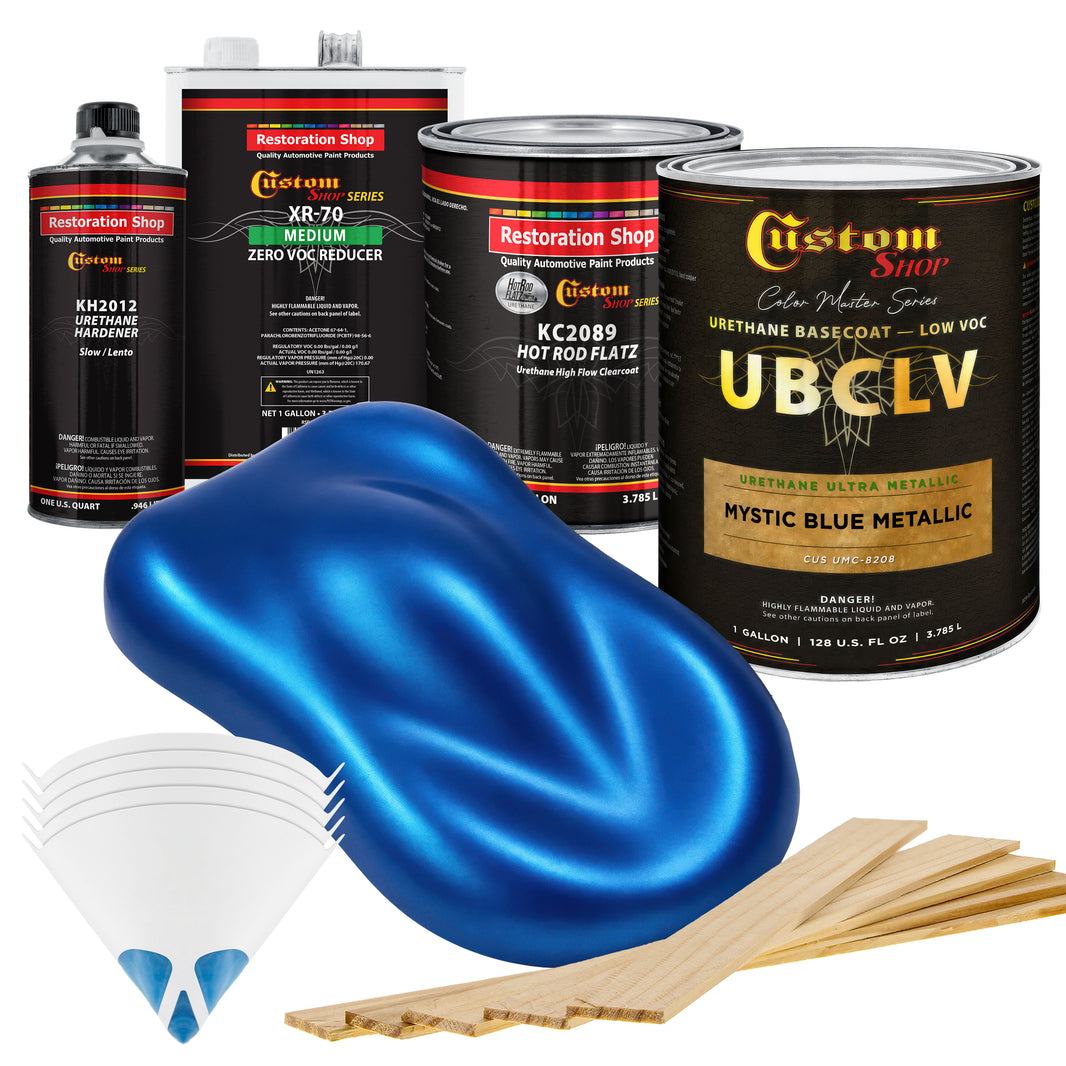 UMC Urethane Ultra Metallic Colors - Mystic Blue Metallic- Gallon Matte Kit