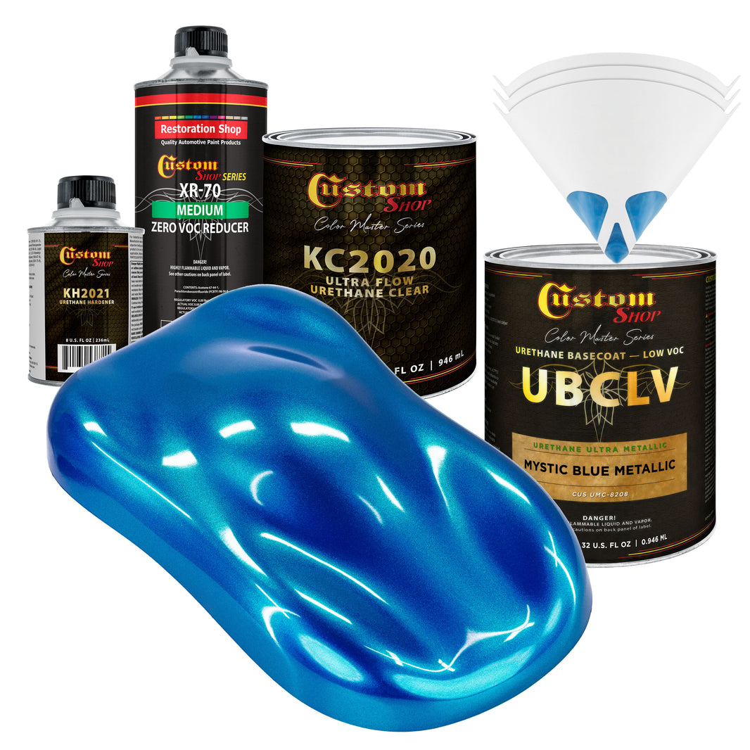 UMC Urethane Ultra Metallic Colors - Mystic Blue Metallic- Quart Ultra Flow Kit