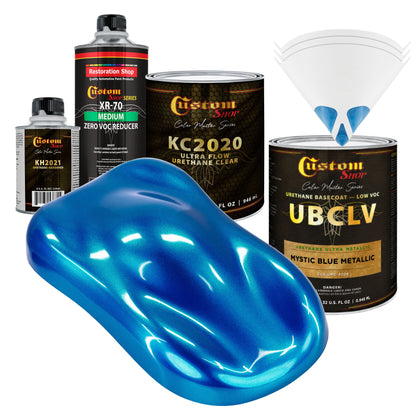 UMC Urethane Ultra Metallic Colors - Mystic Blue Metallic- Quart Ultra Flow Kit