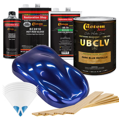 UMC Urethane Ultra Metallic Colors - Dark Blue Metallic- Gallon Gloss Kit