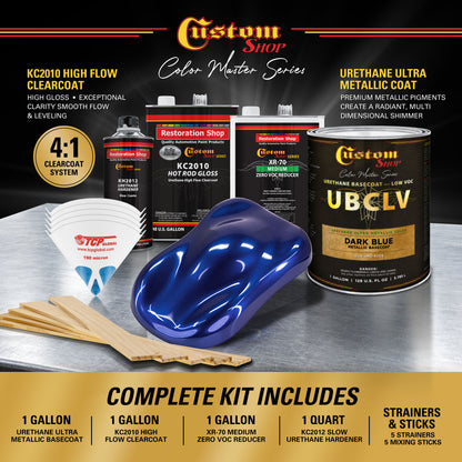 UMC Urethane Ultra Metallic Colors - Dark Blue Metallic- Gallon Gloss Kit